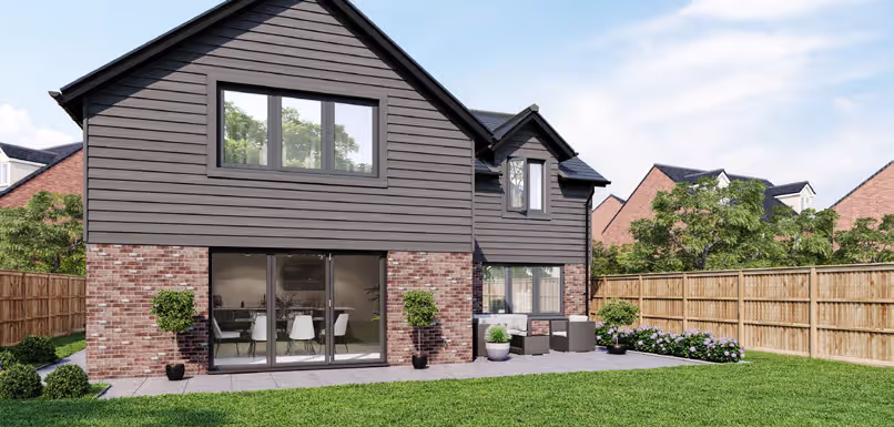 Slimline aluminium window frame installation