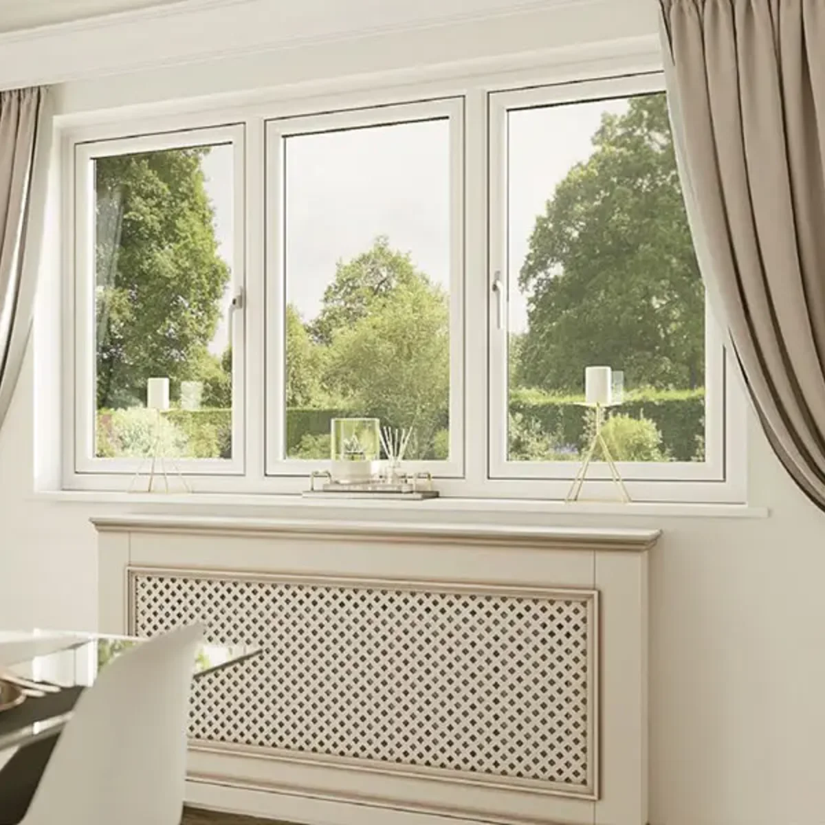 Kommerling flush window installation with slim frame profile