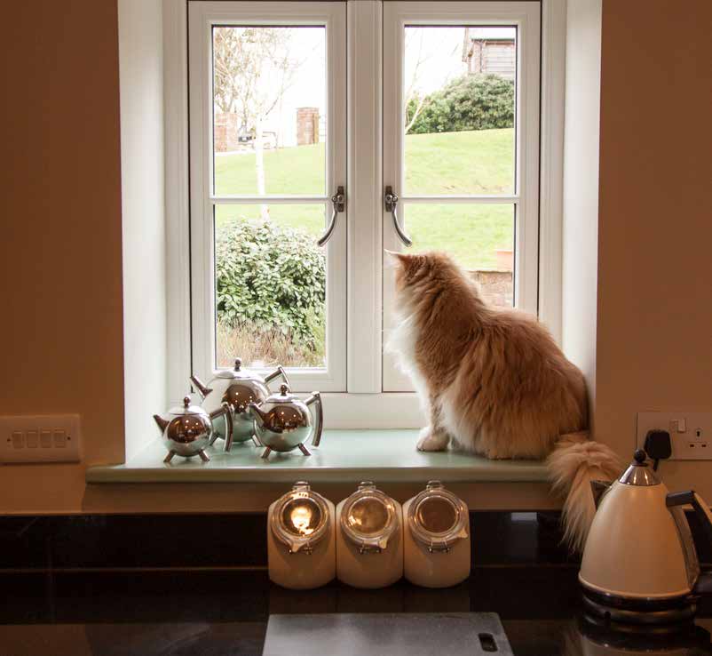 Traditional property in a conservation-style setting with replacement windows