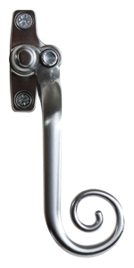 Graphite monkey tail window handle for heritage style windows